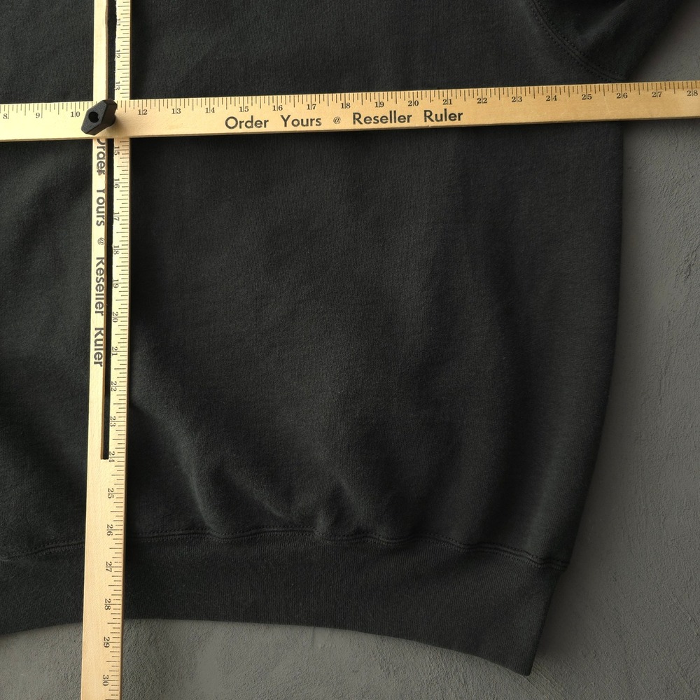 Vintage 90s Fruit of the Loom Black Sweatshirt XXL Canada Flag Heavyweight - Picture 8 of 11